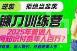 镰刀训练营超级IP合伙人，25年普通人如何通过“知识付费”实现逆袭