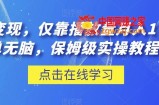 流量变现，仅靠播放量月入1W＋，简单无脑，保姆级实操教程【揭秘】