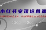 （12520期）小红书变现运营课：从店铺开设到产品上传，打造吸睛爆款 全方位提升收入