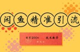 咸鱼精准引流日入200+(新玩法)，技术教学，操作简单