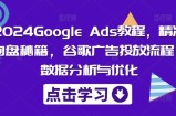 2024Google Ads教程，精准询盘秘籍，谷歌广告投放流程，数据分析与优化
