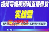 2023最新微信视频号引流和变现全套运营实战课程，小白也能玩转视频号短视频和直播运营
