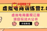 小红书虚拟电商训练营2.0，虚拟电商重现江湖，项目玩法大公开【详细教程】