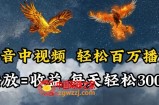 抖音中视频轻松百万播放，有播放就有收益，每天轻松两三张【揭秘】