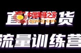 直播带货流量训练营，小白主播必学直播课
