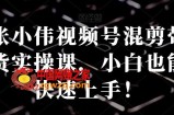 张小伟视频号混剪带货实操课，小白也能快速上手！