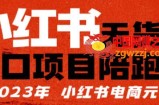 【推荐】小红书无货源项陪目‬跑营，从0-1从开店到爆单，单店30万销售额，利润50%，有所‬的货干‬都享分‬给你【更新】
