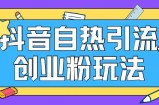 抖音吸粉自主创业粉自然游戏玩法日引200 精准粉