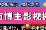 百万博主影视搬运技术，卡模板搬运、可挂风行，安卓苹果都可以【揭秘】