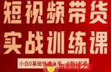 短视频带货实战训练课，好物分享实操，小白0基础快速上手，0到1起号