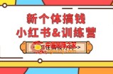 （7937期）新个体·搞钱-小红书训练营：实战落地运营方法，抓住搞钱方向，每月多搞2w+