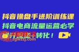抖音操盘手进阶训练课：抖音电商流量运营必学，提升流量+转化！