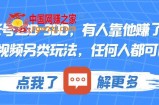 一个账号100-300，有人靠他赚了30多万，中视频另类玩法，任何人都可以做到【揭秘】