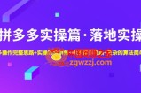 拼多多实操篇·落地实操 完整思路+实操案例+拆解操作思路+复杂的算法简单化