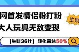 【生财36计】全网首发情侣粉打粉+大人玩具无敌变现