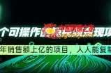 五个可操作的短视频变现项目：年销售额上亿的项目，人人能复制