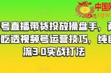 视频号直播带货投放操盘手，两天带你吃透视频号运营技巧，纯自然流3.0实战打法
