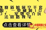 宠物赛道如何空手套白狼，一单利润1000+，宠物中介玩法思路教学【揭秘】