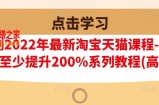 【高级】2022年最新淘宝天猫课程-转化率至少提升200%系列教程