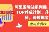 阿里国际站系列课，运营TOP养成计划，升职加薪，跨境掘金