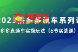 2023拼多多飙车系列课，多多直通车实操玩法（6节实战课）