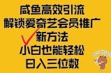 闲鱼高效引流，解锁爱奇艺会员推广新玩法，小白也能轻松日入三位数
