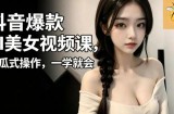 抖音爆款AI美女视频课，傻瓜式操作，一学就会，1个小就能上手