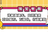（12814期）2024淘宝电商课程：详解直通车、自然搜索、引力魔方、万相台，打造爆款