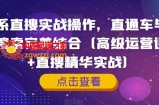 淘系直搜实战操作，直通车与手淘搜索完美结合（高级运营课程+直搜精华实战）