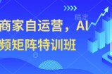 实体商家自运营，AI短视频矩阵特训班
