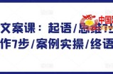 爆款文案课：起语/思维7步/创作7步/案例实操/终语