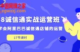 1688诚信通实战运营班，快速学会阿里巴巴诚信通店铺的运营(17节课)
