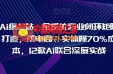 Ai终点站，全系统商业闭环矩阵打造，帮电商、实体降70%成本，12款Ai联合深度实战