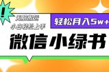 （12500期）微信小绿书8.0，无脑搬运，轻松月入5w+