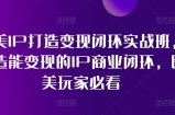 医美IP打造变现闭环实战班，打造能变现的IP商业闭环，医美玩家必看!