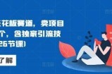 网创天花板赛道，卖项目月入6个，含独家引流技术(共26节课)