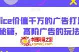 Alice价值千万的广告打法秘籍，高阶广告的玩法