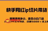 2023爆火的快手网红IP切片，号称日佣5000＋的蓝海项目，二驴的独家授权