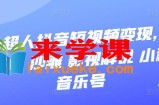 抖音短视频变现：风景、书单、沙雕、影视解说、小程序、音乐号