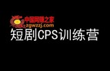 短剧CPS训练营，百亿市场规模，新手可躺赚的项目