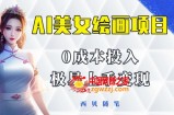 今年最火的AI美女绘画项目，保姆级教程分享，多重变现方式，让小白轻松上手【揭秘】