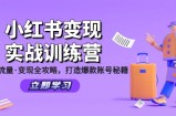 小红书变现实战训练营：定位·流量·变现全攻略，打造爆款账号秘籍