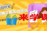 短视频文案实战培训：从0到1教你做短视频的经验技巧（19节课）