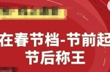 赢在春节档-节前起量，后称王，淘系精品线上系列课