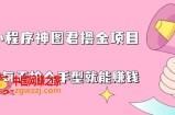 抖音小程序神图君撸金项目，用手机每天拍个手型挂载一下小程序就能赚钱【揭秘】