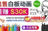 如何用最简单制作白板动画（WhiteBoard Animation）月赚3万美元