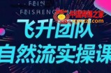 飞升团队课程自然流实操课，抖音半无人起号主播间搭建教学