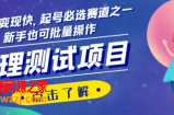 心理测试项目，涨粉猛变现快，起号必选赛道之一，新手也可批量操作【揭秘】