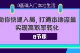 0基础入门本地生活：助你快速入局，8节课带你打通本地流量，实现高效率转化