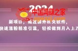 2024新项目，通过国外社交软件，快速涨粉精准引流，轻松做到月入上万【揭秘】